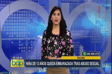 Tacna: niña de 13 años que quedó embarazada por violación será cesareada