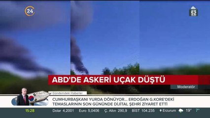 ABD'de askeri uçak düştü