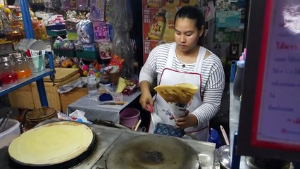 Bangkok Thailand Street Food  1 Crepe