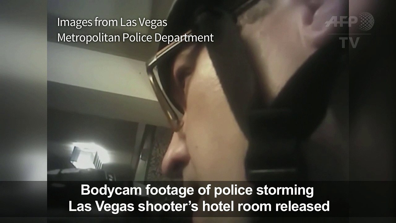 Las Vegas police release bodycam footage of Vegas shooting
