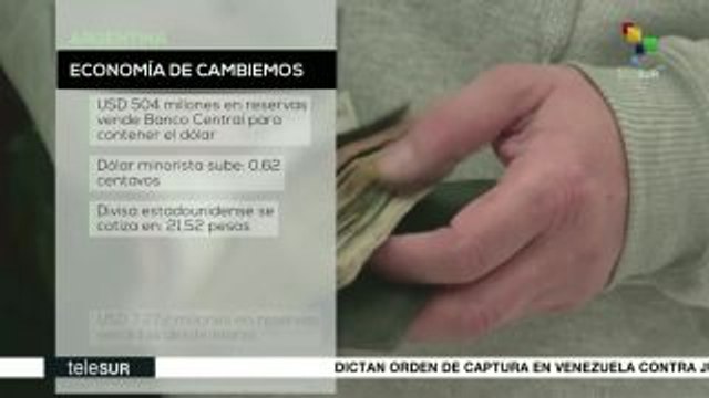 Banco Central argentino vende otros 504 mdd en reservas