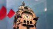 20 Mai 1968 : deux cheminots hissent symboliquement un drapeau rouge sur le toit de la gare de Limoges