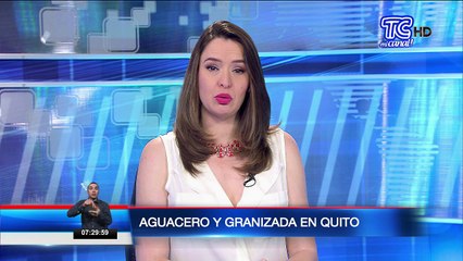 Un torrencial aguacero con granizada soportó Quito