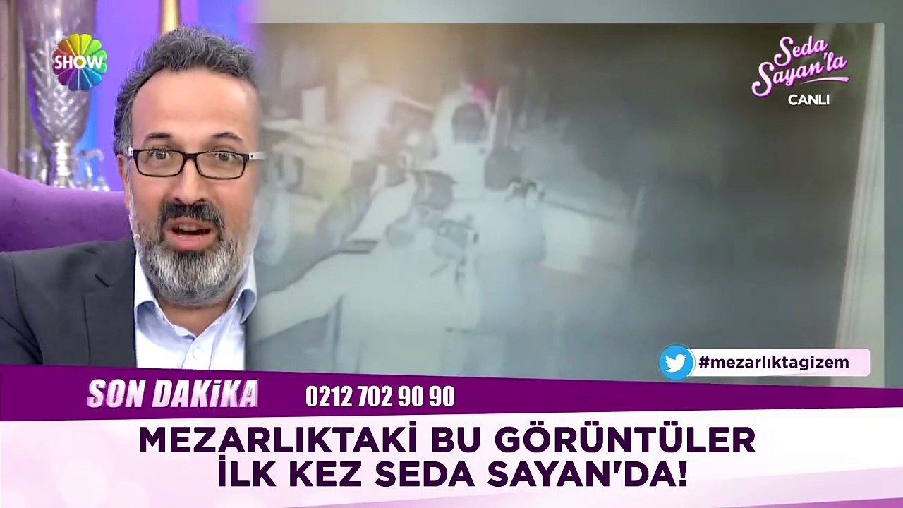 Belediye kamerasından mezarlıktaki görüntüler ilk kez Seda Sayan'la da!