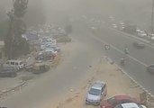 Poor Visibility on Delhi Roads as Dust Storms Hit Northern India