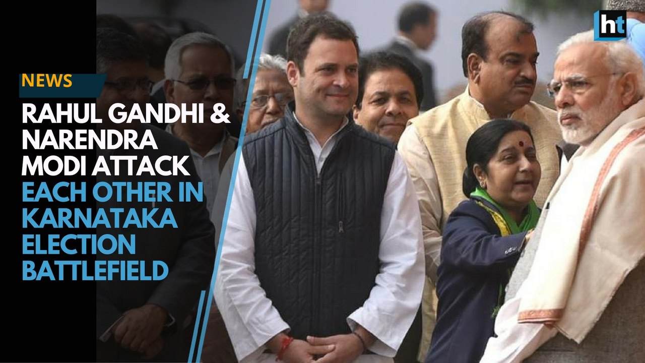 Narendra Modi and Rahul Gandhi are in Karnataka to campaign for their respective parties