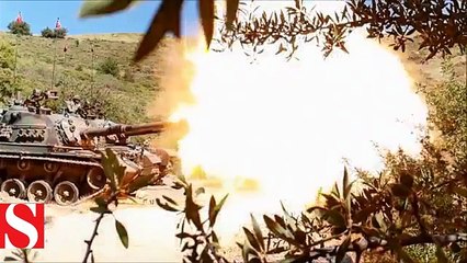 TSK, EFES 2018 Tatbikatında ki ağır silah atışlarının görüntüsünü paylaştı