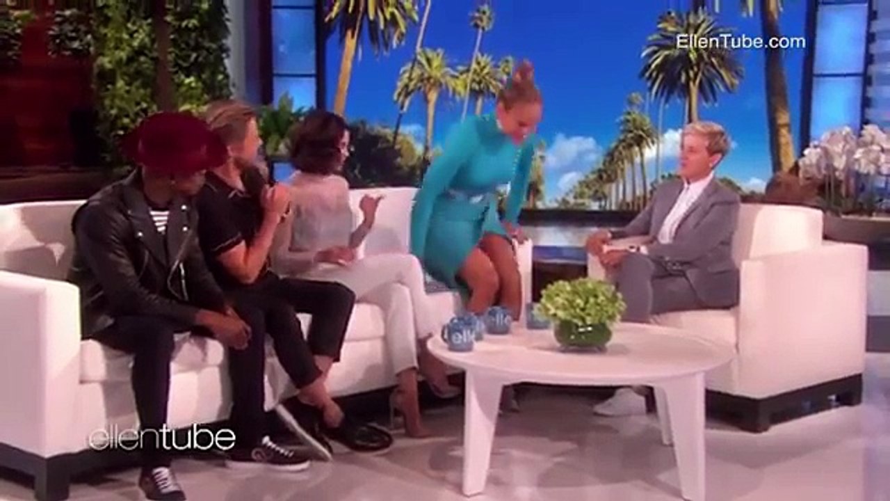 Jennifer Lopez screams 'Oh no my Spanx!' when dancing on Ellen   Daily Mail