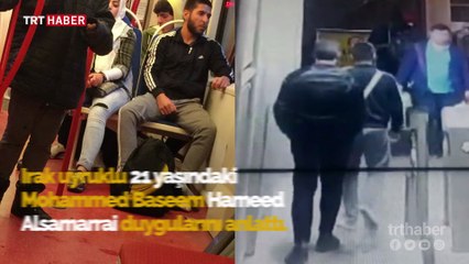 Tramvayda insanlık dersi veren genç o anları anlattı