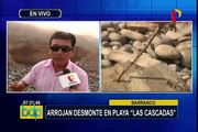 Barranco: contaminan playa durante construcción de muro en Unidad de Salvataje