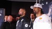 KICKOFF! TONY BELLEW SHOVES DAVID HAYE IN INTENSE AND HEATED FINAL HEAD TO HEAD