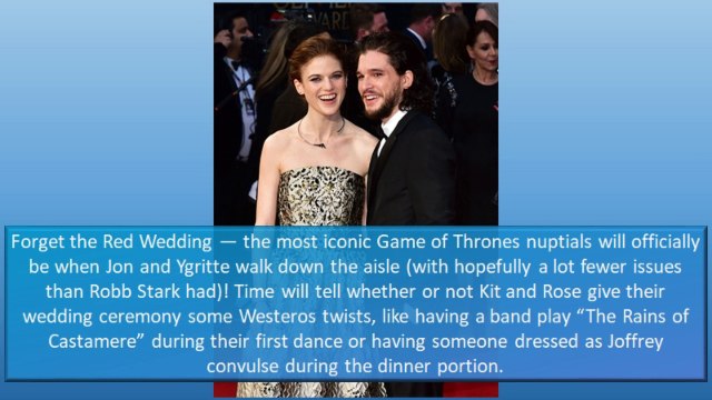 Kit Harington & Rose Leslie Sent Out ‘Game of Thrones’ Themed Invitations - Gossip Tube