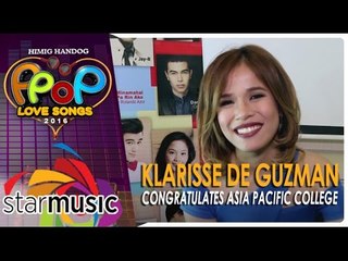 Klarisse De Guzman - Congratulates Asia Pacific College