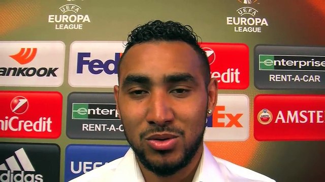 Dimitri Payet après la qualification de l'OM pour finale de la Ligue Europa