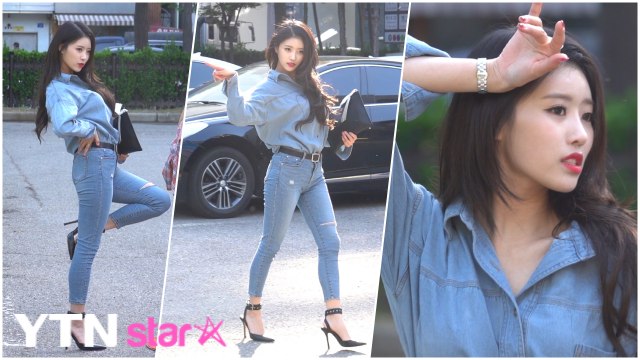 [Y영상] 러블리즈 미주, ’아침부터 매력 폭발 워킹’ (뮤직뱅크 출근길) / YTN