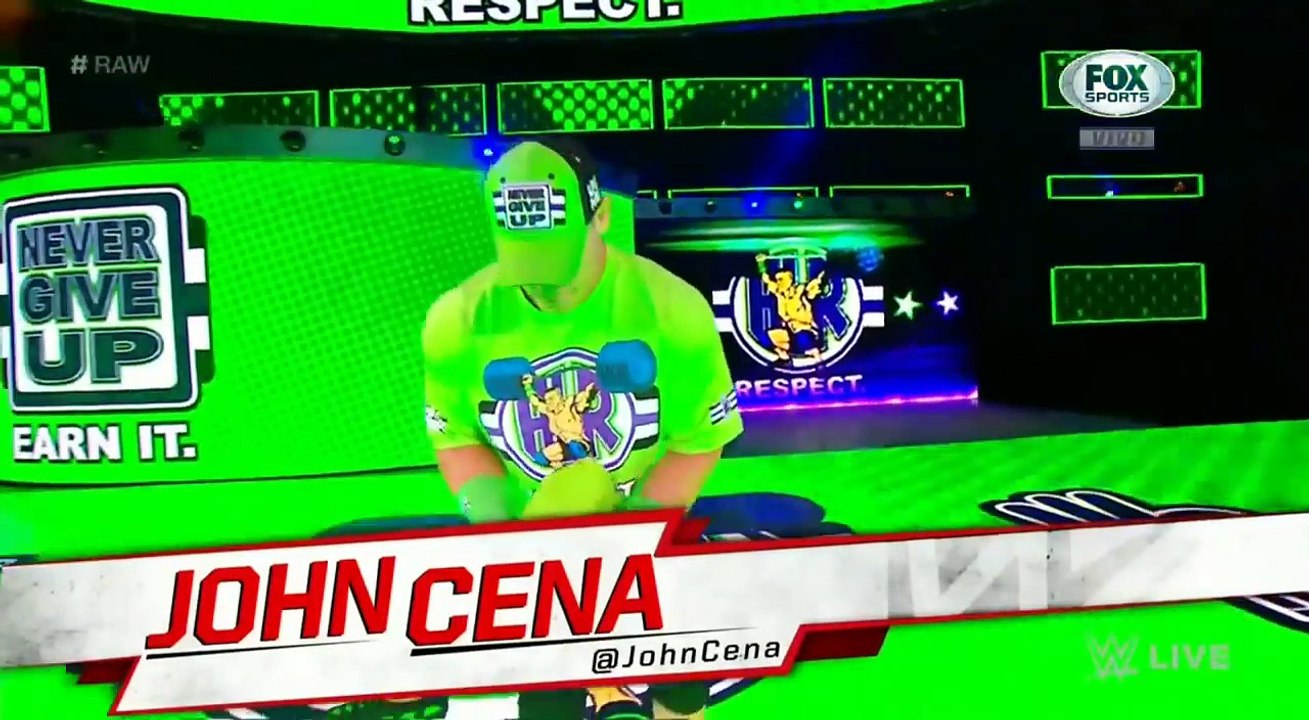 JOHN CENA ENTRADA ANTES DE WRESTLEMANIA 34 EN ESPAÑOL WWE RAW 2/4/18 EN ESPAÑOL