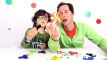 HAND SPINNER CHALLENGE Père VS Fils - 18 Hand Spinners BeGummy etonnants & Incroyables - Démo Jouets