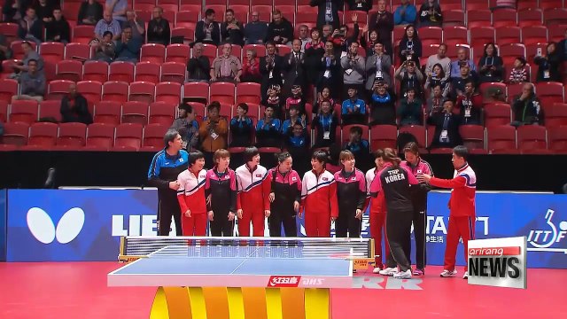Two Koreas form unified team at table tennis world championships