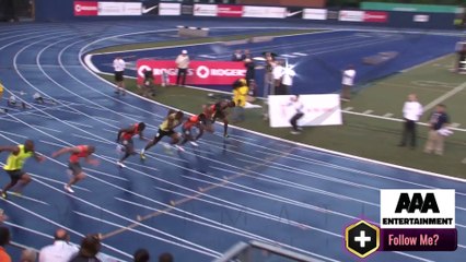 The running hero Usain Bolt