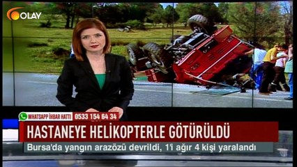 Hastaneye helikopterle götürüldü