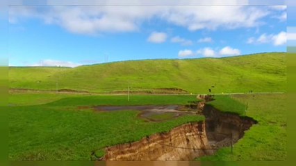 Yeni Zelanda'daki dev yarık genişliyor