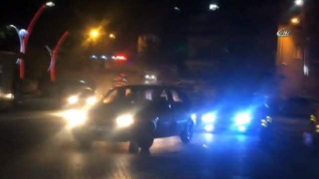 Asker uğurlaması konvoyunda trafikte drift yaptılar