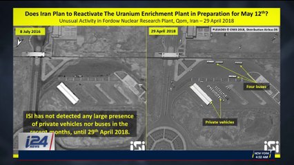 i24NEWS DESK | 'Unusual activity' in Iranian nuclear plant | Friday, May 4th 2018