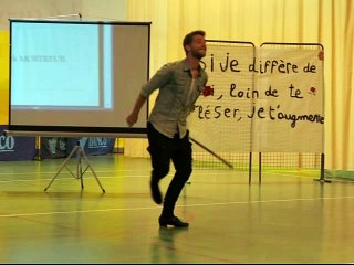 Voiron : Yann-Alrick Mortreuil, de "Danse avec les stars", a parlé de sa surdité