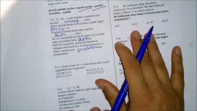 6. Sınıf MATEMATİK 2. Dönem 2. Yazılı Soruları ve Çözümü (%99 Çıkabilir )