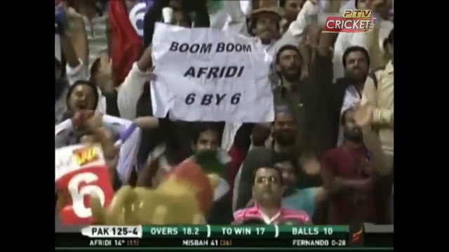 Thrilling Finish ! Pakistan vs Srilanka Shahid Afridi Brilliant 22 Runs Against Srilanka - YouTube