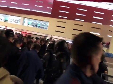 Arsenal Fans Being Attacked by Spanish Police in Madrid