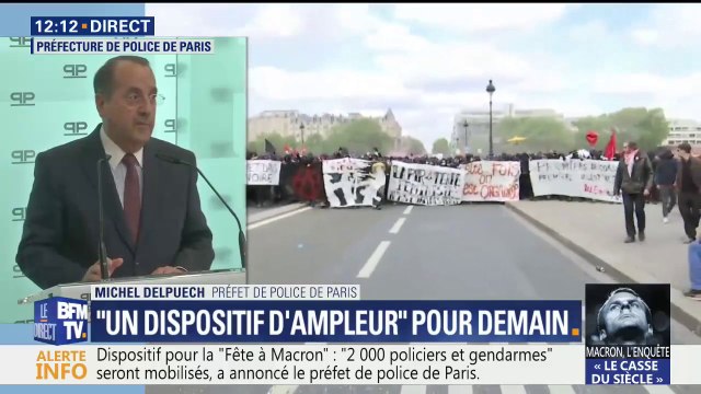 Fête à Macron : L'objectif des contrôles sera d'interpeller les personnes venant en étant porteurs d'objets pouvant s'assimiler à des armes , annonce le préfet de police