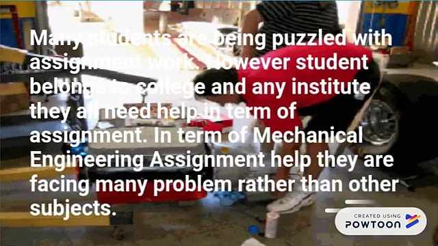 Mechanical Engineering Assignment with all its Topics