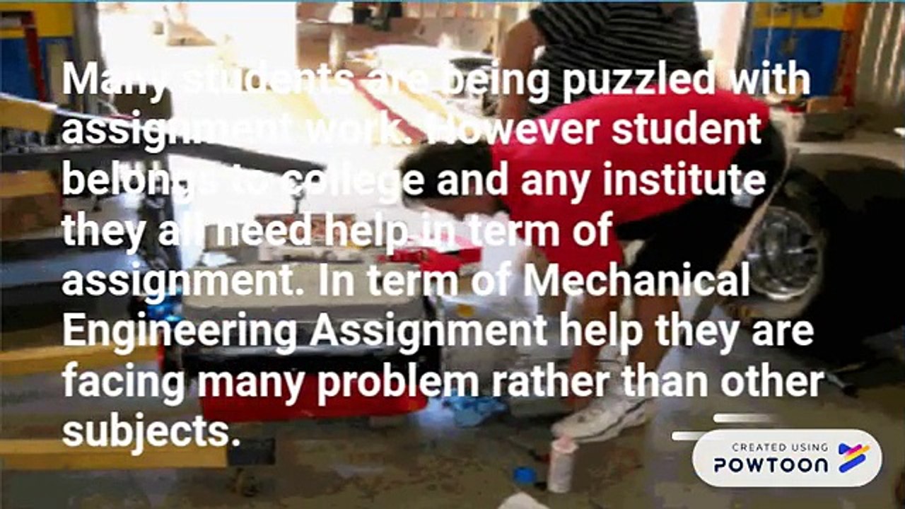 Mechanical Engineering Assignment with all its Topics
