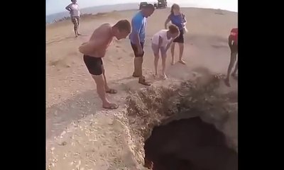 This Huge Hole Has Something Strange Hiding In It