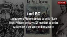 4 mai 1897 : la duchesse d'Alençon périt avec 125 membres du gotha parisien lors d'une vente de bienfaisance.