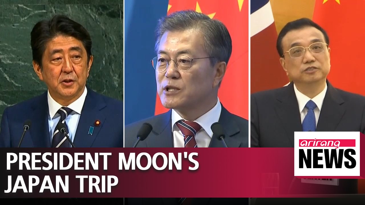 "S. Korean Pres. Moon's Japan trip next week completes presidential visits to four most...