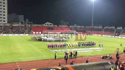 Report TV - S'ka fitues në pjesën e parë në Elbasan Arena, skuadrat gabojnë