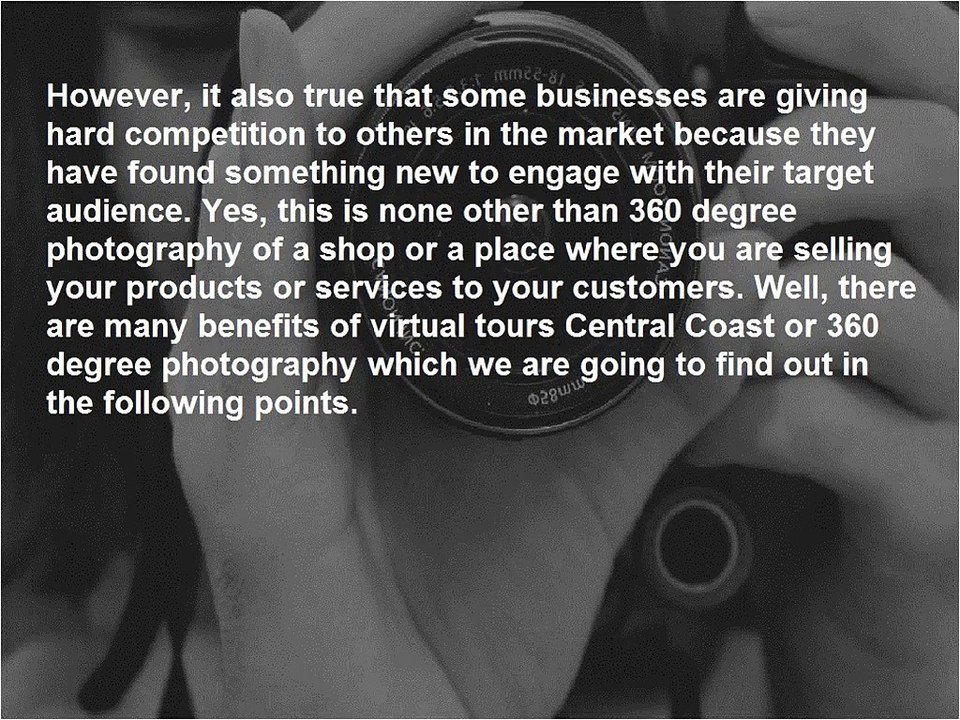 How can you get profit from virtual tours Central Coast