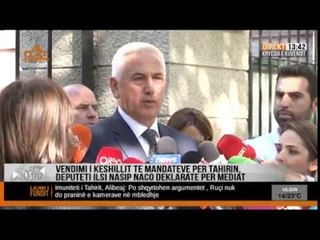 Nasim Naco vota pro heqjes se imunitetit
