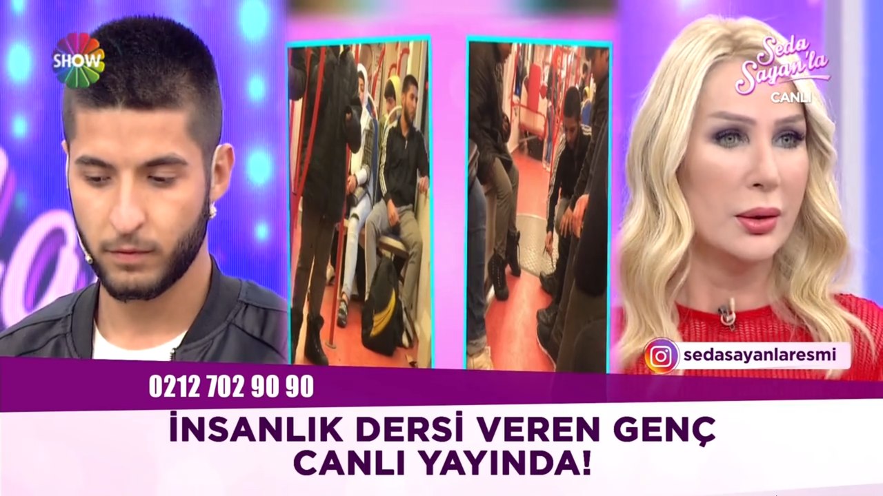 Samsun'da insanlık dersi veren genç canlı yayında!