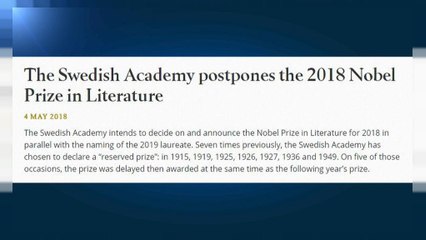 No habrá Nobel de Literatura este año