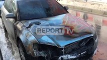 Report TV - Vlorë, digjet gjatë natës ‘Audi’ A4 u tentua edhe 4 ditë më parë
