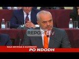 Report TV - Rama për Tahirin: Jemi kundër arrestimit, e pezullojmë nga postet në PS, fjala e plotë