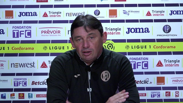 La conférence de presse d'avant-match de Michaël Debève avant TFC/Lille