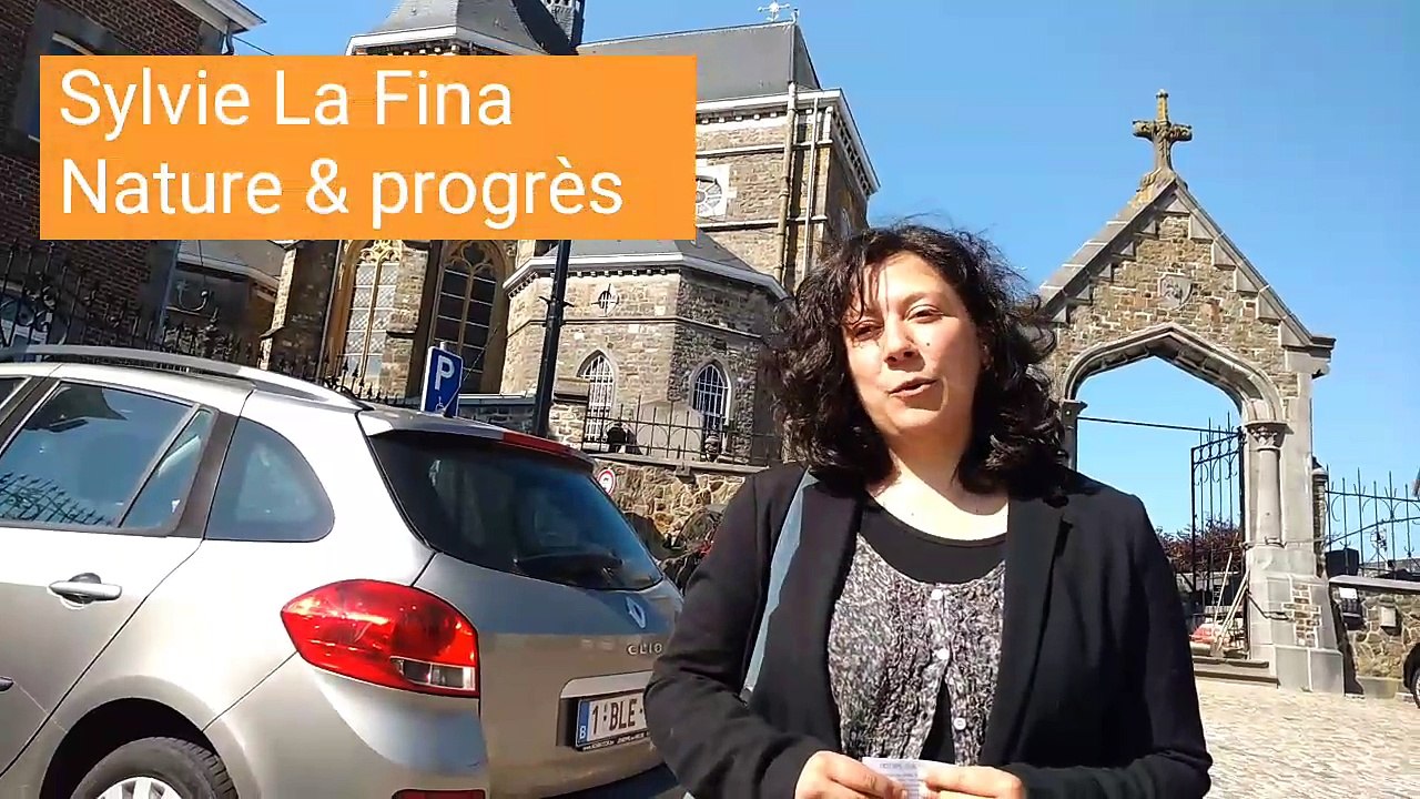 Sylvie La Spina, de Nature & progrès, explique le contexte de la meunerie en Wallonie