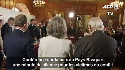 ETA: minute de silence à la conférence sur la paix