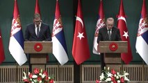 Sırbistan Cumhurbaşkanı Ankara'da, Ortak İmza Töreni ve Basın Toplantısı