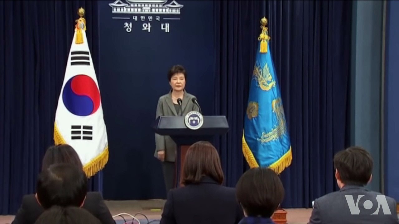 韩国总统朴槿惠星期二发表电视讲话