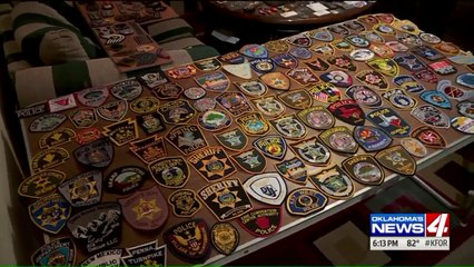 Teen Collecting Police Patches from Around the World  to Honor Fallen Officer
